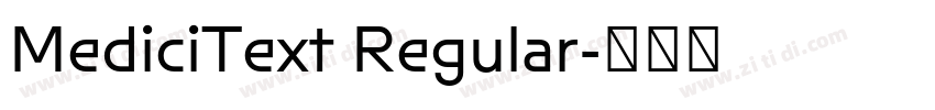 MediciText Regular字体转换